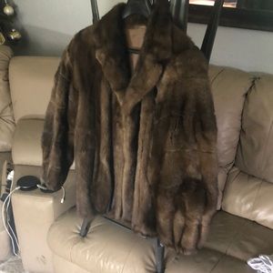 Genuine Chocolate Mink Fur Coat - Certified Real
